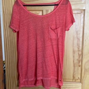 American Eagle oversized open back tee